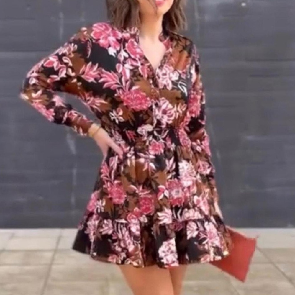 Zara bloggers fave floral print dress
